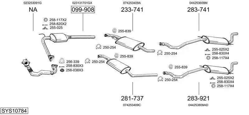 BOSAL SYS10784