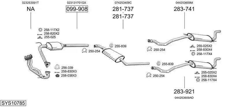 BOSAL SYS10785