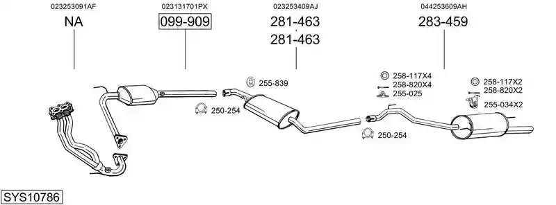 BOSAL SYS10786