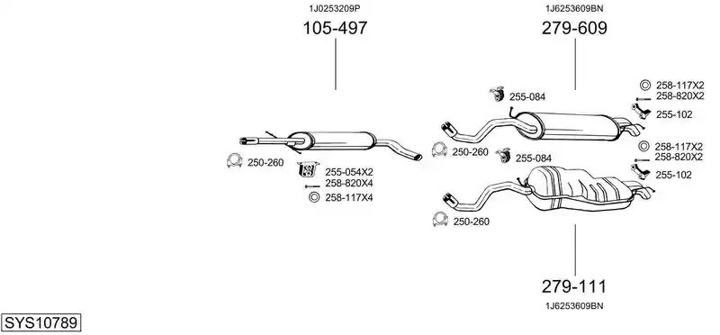 BOSAL SYS10789