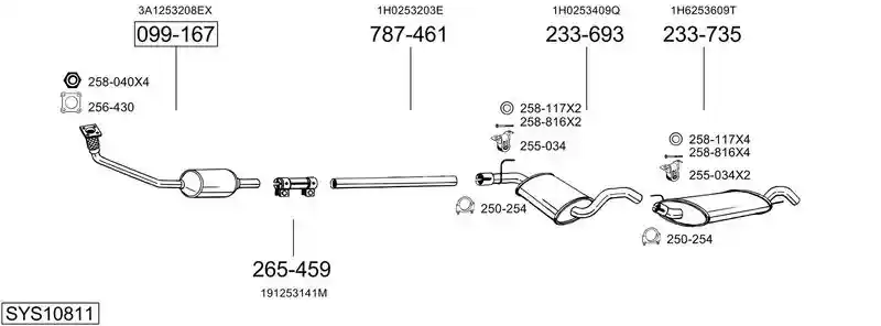 BOSAL SYS10811