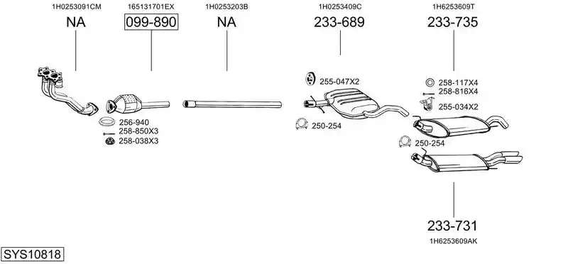 BOSAL SYS10818