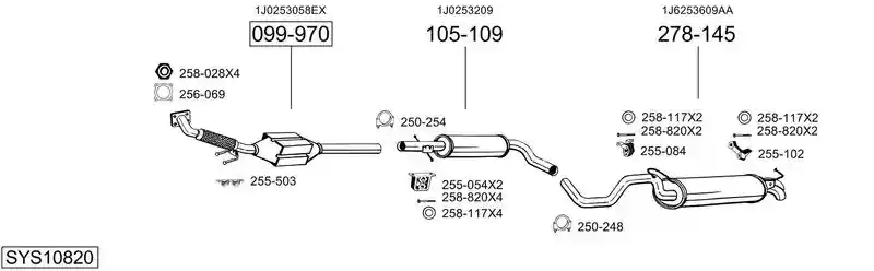 BOSAL SYS10820