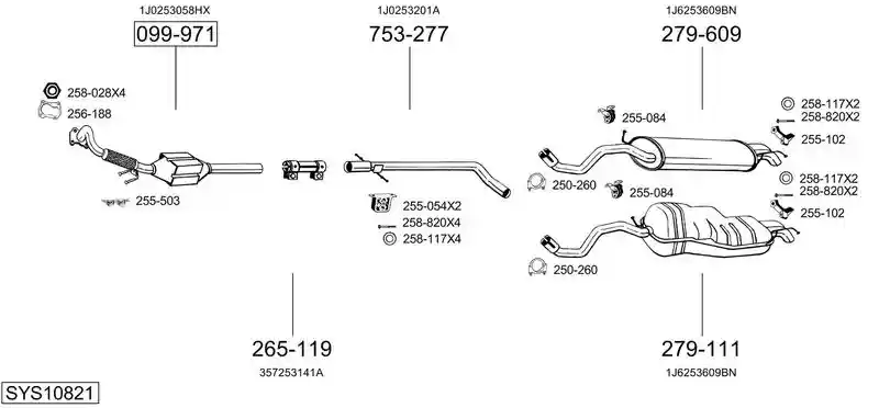 BOSAL SYS10821