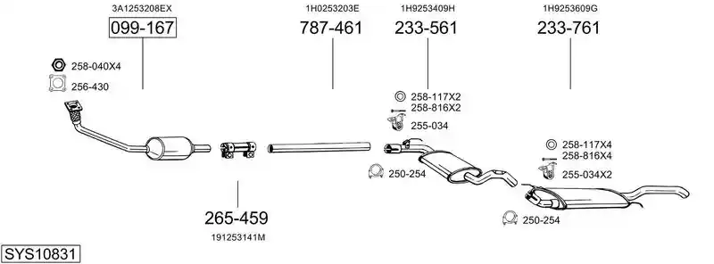 BOSAL SYS10831