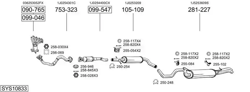 BOSAL SYS10833