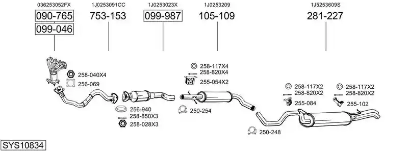 BOSAL SYS10834