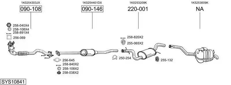 BOSAL SYS10841