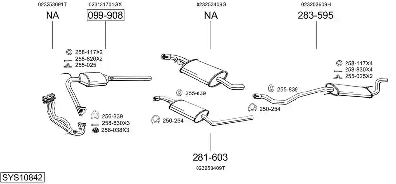 BOSAL SYS10842