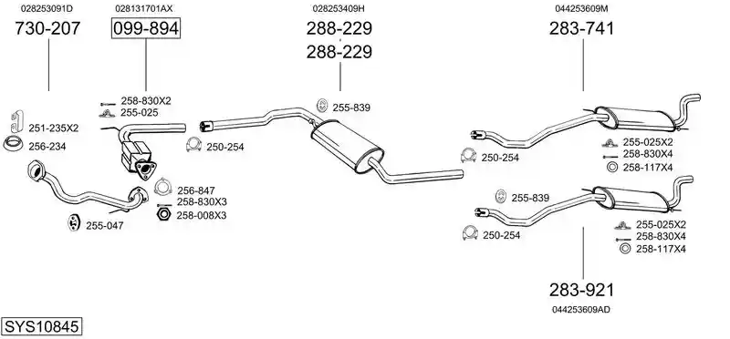 BOSAL SYS10845