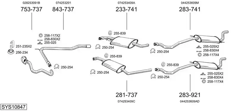BOSAL SYS10847