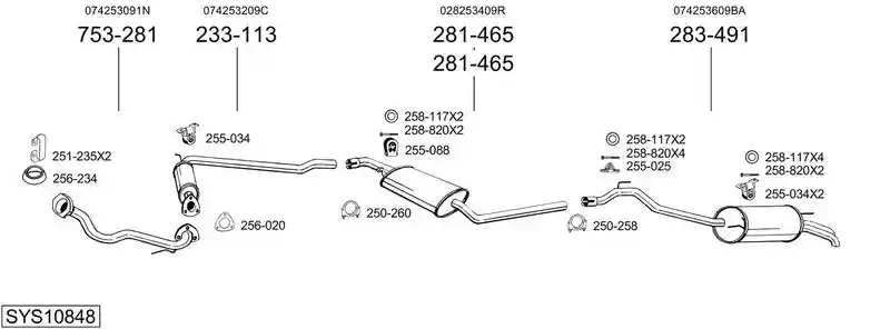 BOSAL SYS10848