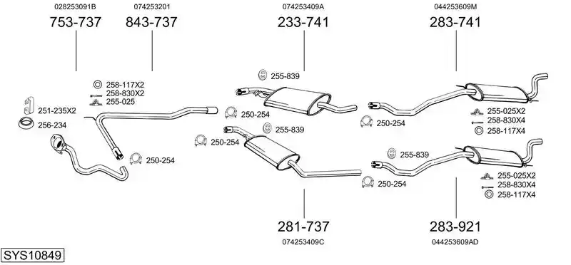 BOSAL SYS10849