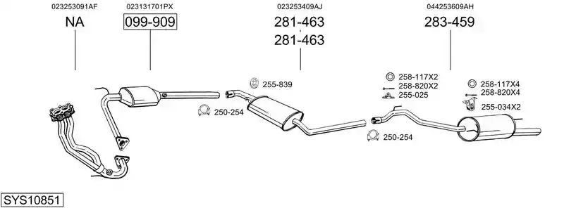 BOSAL SYS10851