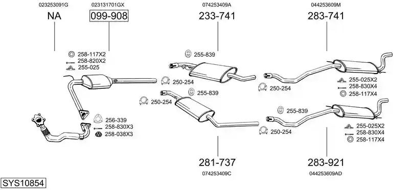 BOSAL SYS10854