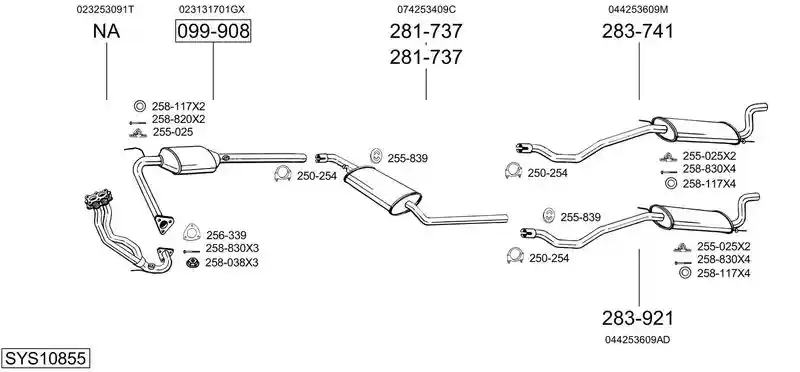 BOSAL SYS10855