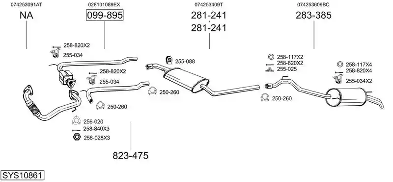 BOSAL SYS10861