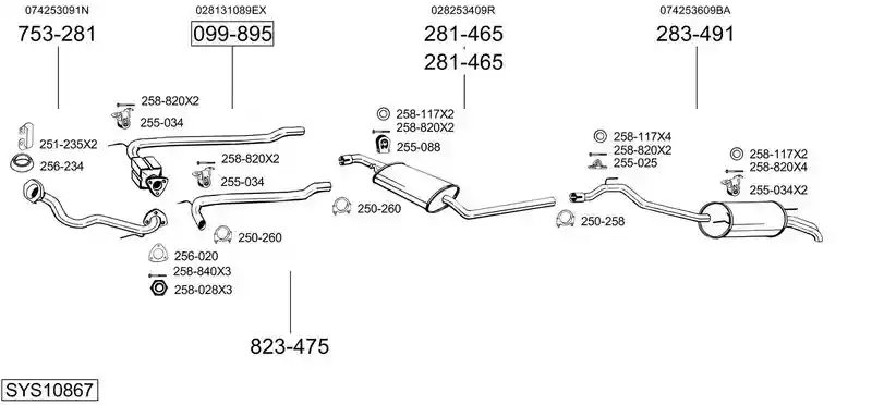 BOSAL SYS10867