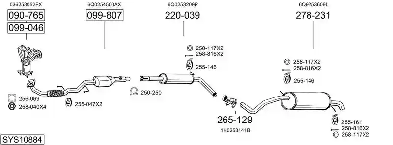 BOSAL SYS10884
