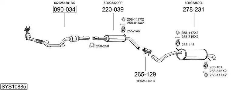 BOSAL SYS10885