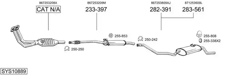 BOSAL SYS10889