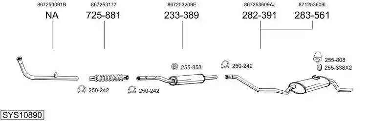 BOSAL SYS10890