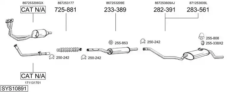 BOSAL SYS10891