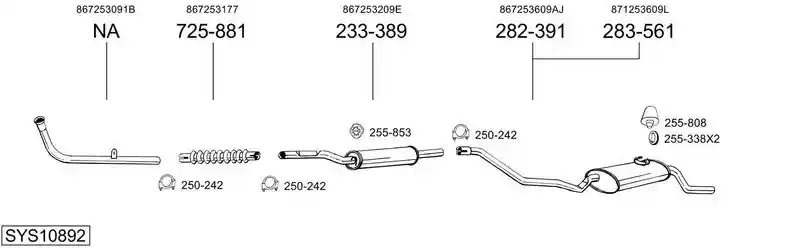 BOSAL SYS10892
