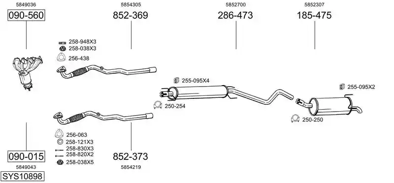 BOSAL SYS10898