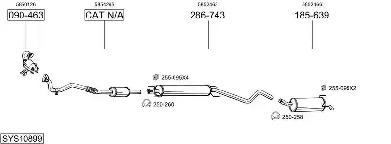 BOSAL SYS10899