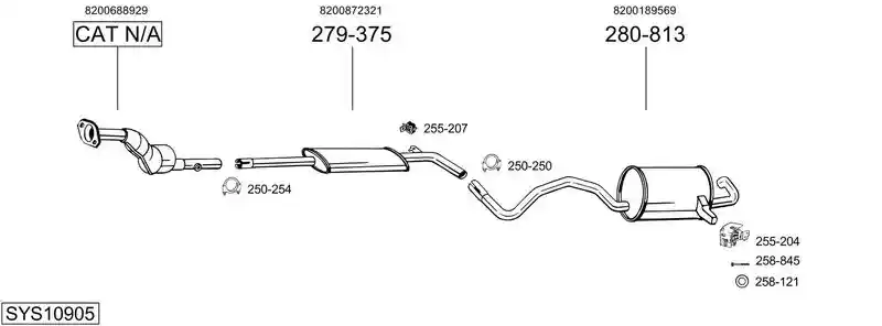 BOSAL SYS10905