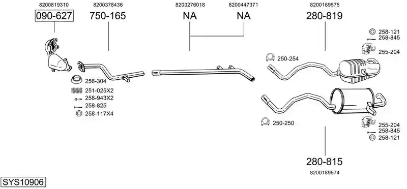 BOSAL SYS10906