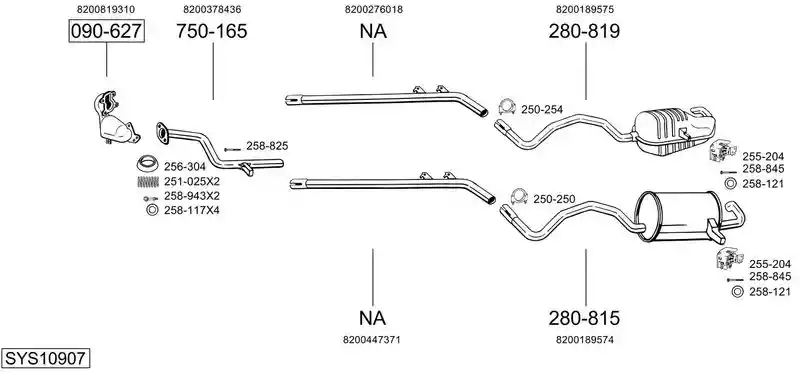 BOSAL SYS10907