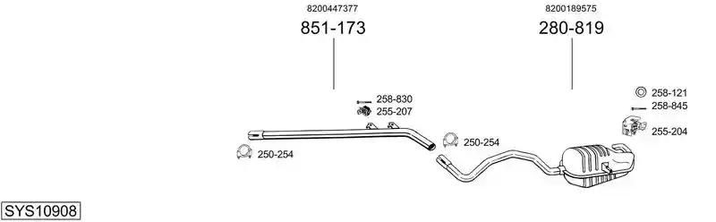BOSAL SYS10908