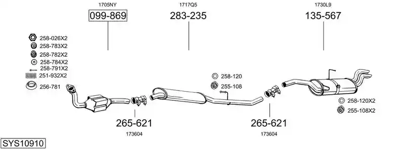 BOSAL SYS10910