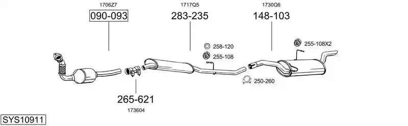 BOSAL SYS10911