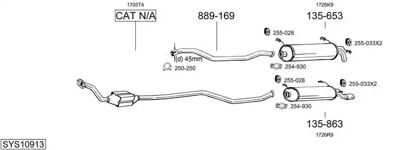 BOSAL SYS10913