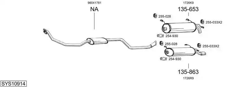 BOSAL SYS10914