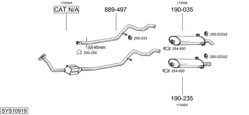 BOSAL SYS10919