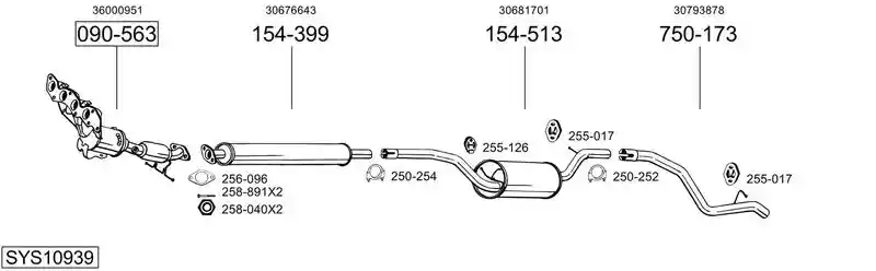 BOSAL SYS10939