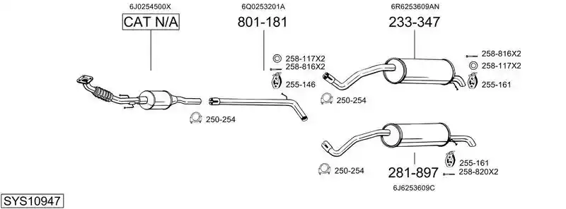 BOSAL SYS10947