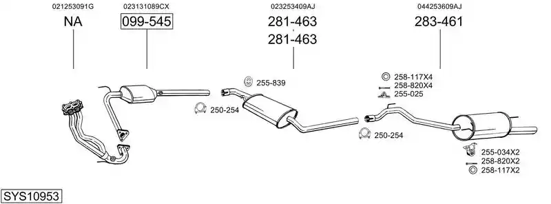 BOSAL SYS10953