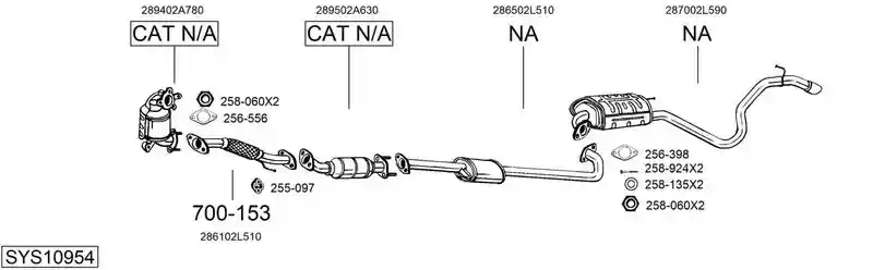 BOSAL SYS10954
