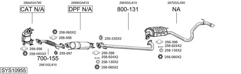 BOSAL SYS10955