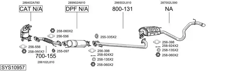 BOSAL SYS10957