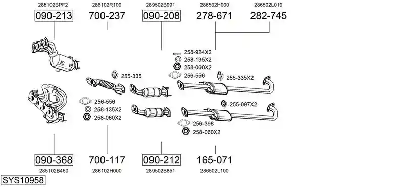BOSAL SYS10958