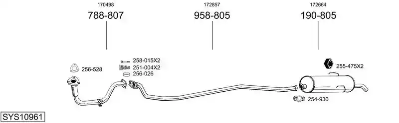 BOSAL SYS10961