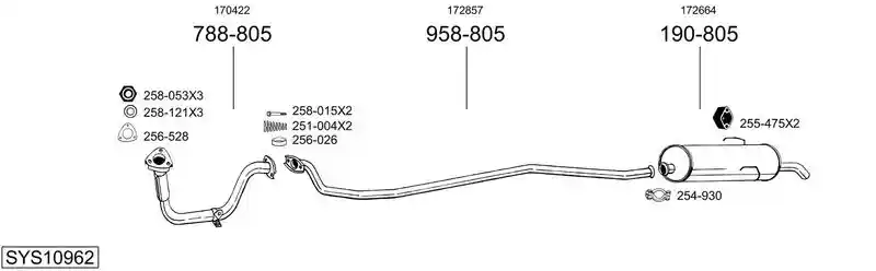 BOSAL SYS10962