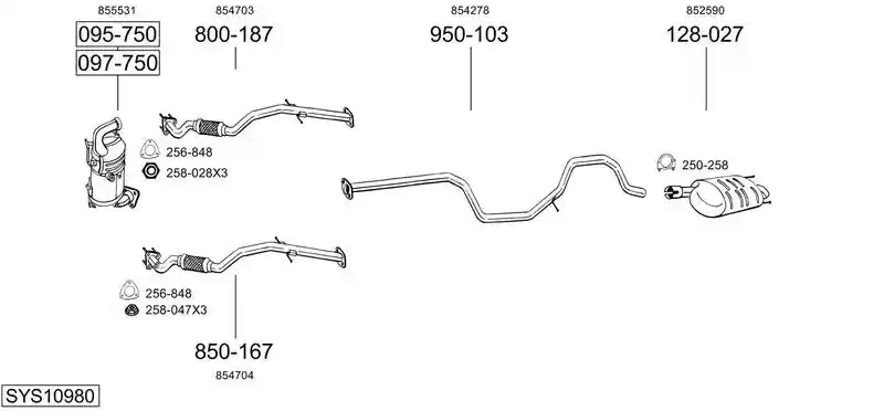 BOSAL SYS10980