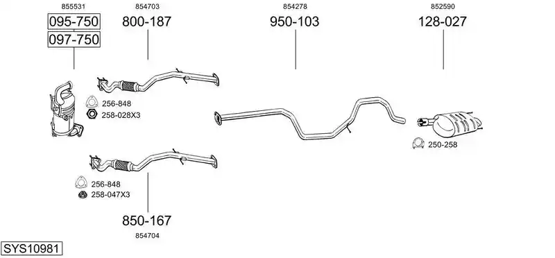 BOSAL SYS10981